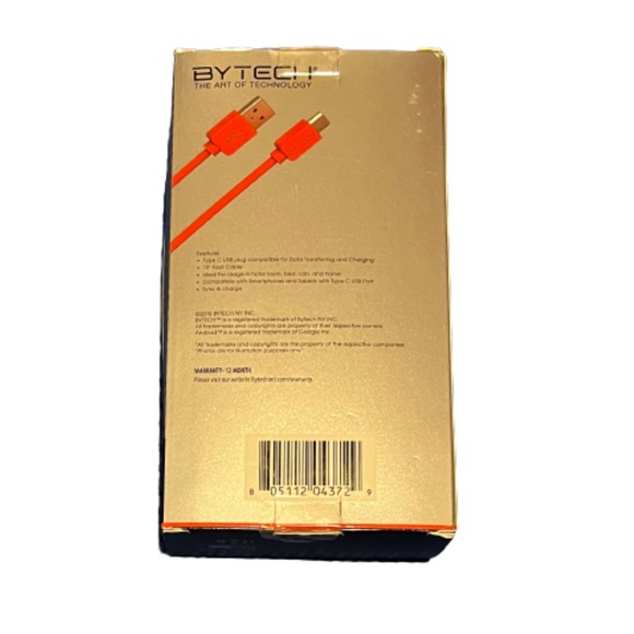 10” Heavy Duty C-Type Micro USB Cable Charge And Sync Connector High Performance - Picture 3 of 7